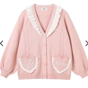 Luna Catz Pink Cardigan